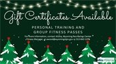 gift certificates available for the recreation center