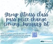 group fitness class price change